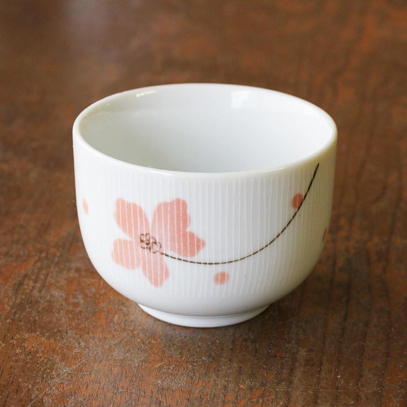 湯呑 160cc 煎茶碗 和食器 湯飲み 桜 サクラ なごみ 湯呑み 玉露