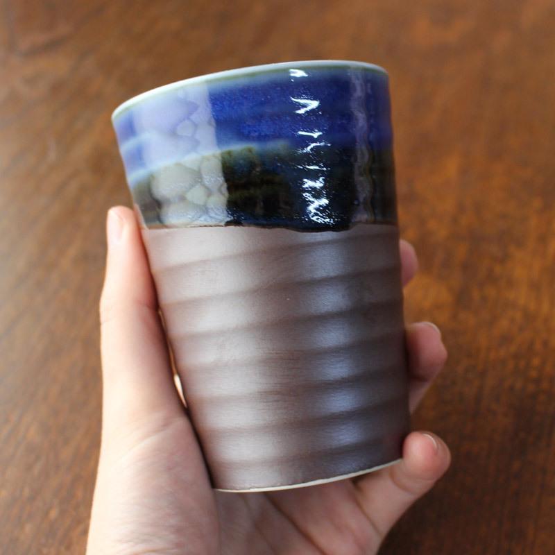 タンブラー 220cc 食器 和風 陶器 コップ フリーカップ ビアカップ