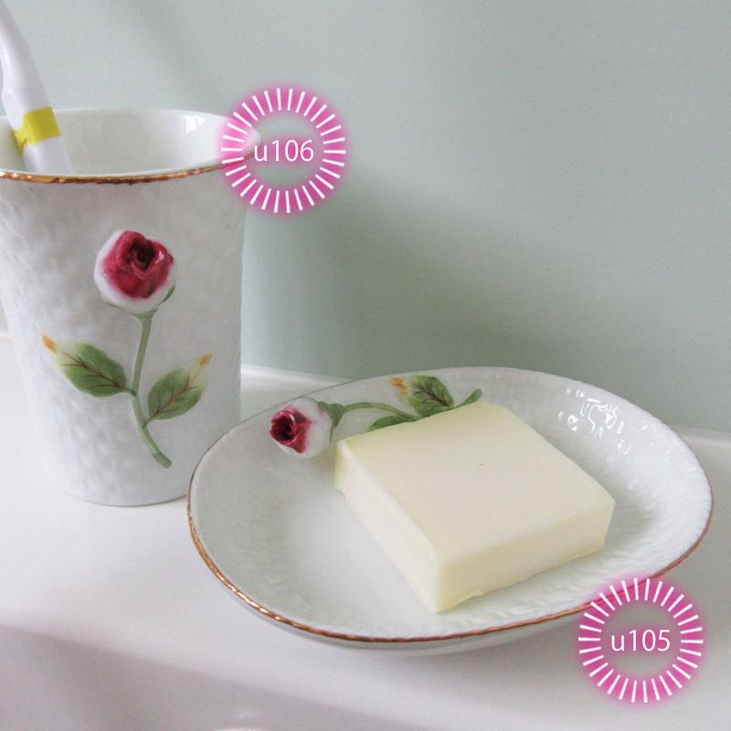 プレート 洋食器 小皿 トレイ 薔薇 ローズ 雑貨 小物 アンティーク