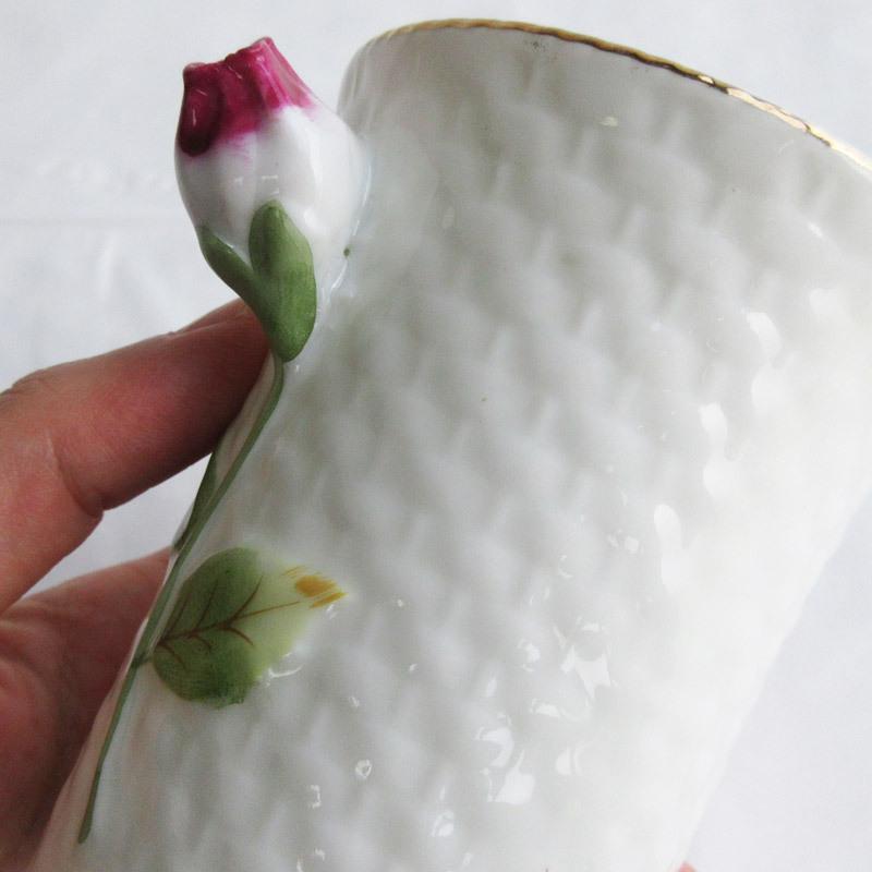 カップ 210cc 洋食器 雑貨 コップ 薔薇 ローズ 陶器のカップ 小物