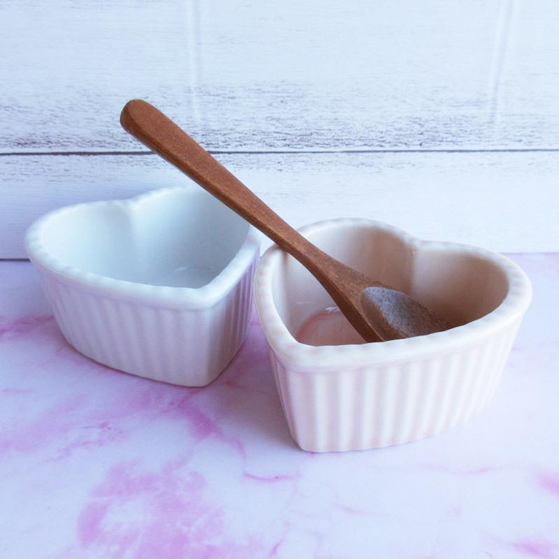 ココット 洋食器 ハート型 ホワイト ピンク スフレ ココット皿