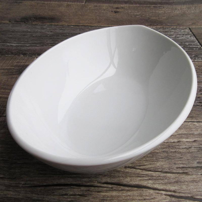 ボウル 21.5cm 洋食器 中鉢 煮鉢 盛り鉢 カレー皿 ホワイト 白い器