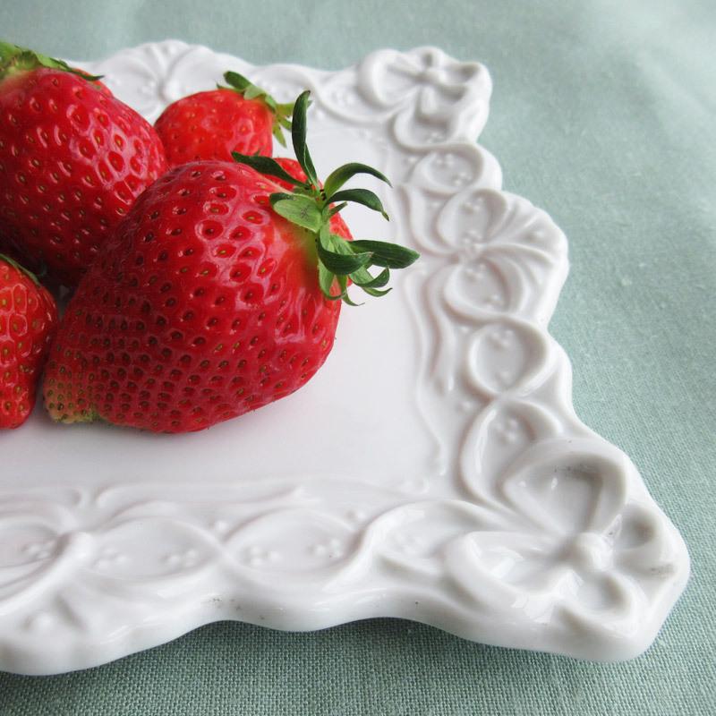 プレート 21cm スクエア 白 皿 食器 パスタ ケーキ 撮影小道具