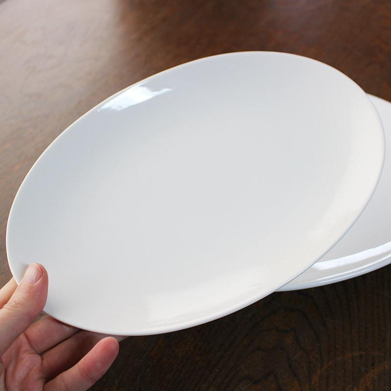 オフホワイト オーバルプレート 小 24.8cm / 白い食器 25cm