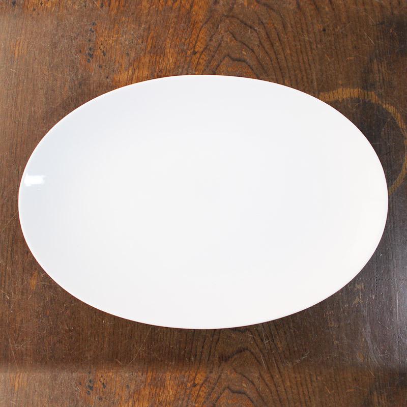 オフホワイト オーバルプレート 小 24.8cm / 白い食器 25cm