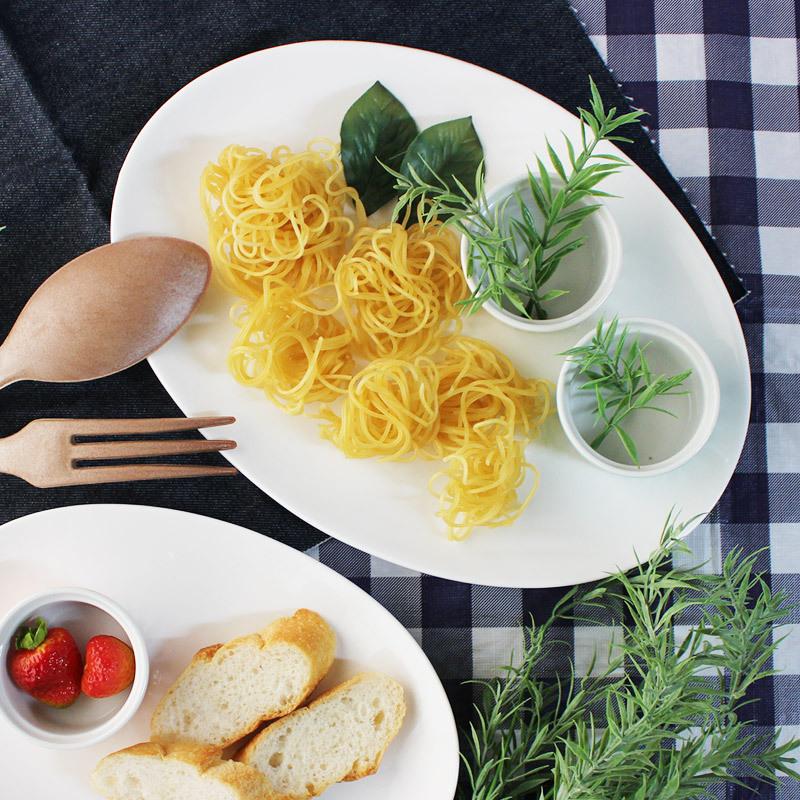 オーバルプレート ホワイト リム オーバル皿 大皿 平皿 アンティーク