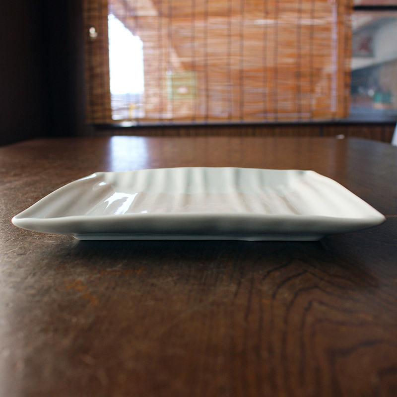 プレート 19.2cm 洋食器 スクエア 四角 ホワイト 白 角皿 陶磁器 中皿