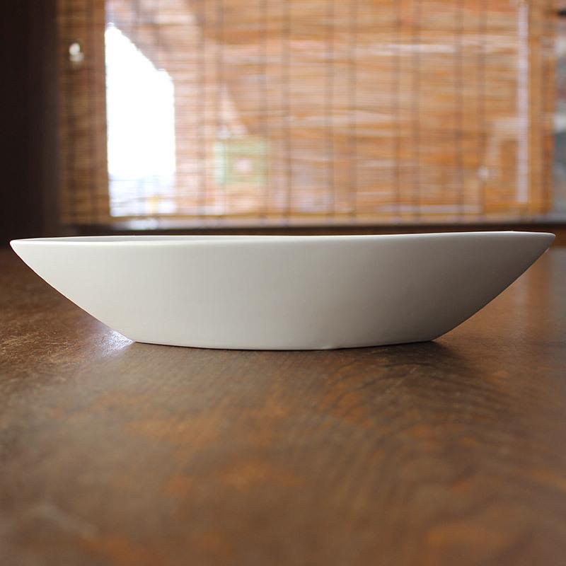 皿 24cm プレート 食器 舟形 ベイカー皿 白 舟形皿 ボート サラダ