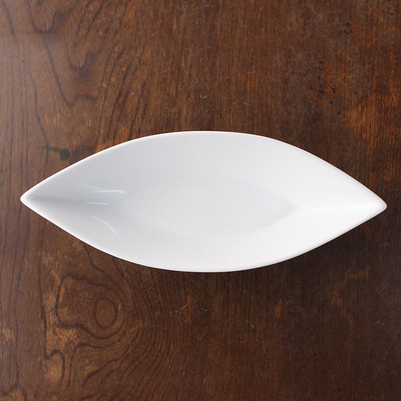 皿 24cm プレート 食器 舟形 ベイカー皿 白 舟形皿 ボート サラダ