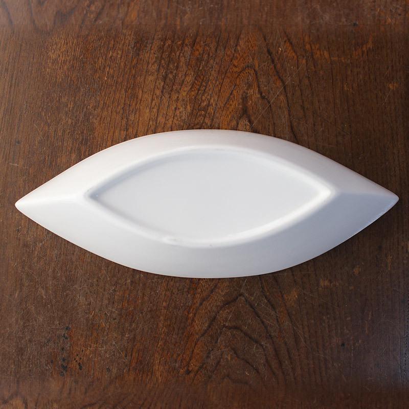 皿 24cm プレート 食器 舟形 ベイカー皿 白 舟形皿 ボート サラダ