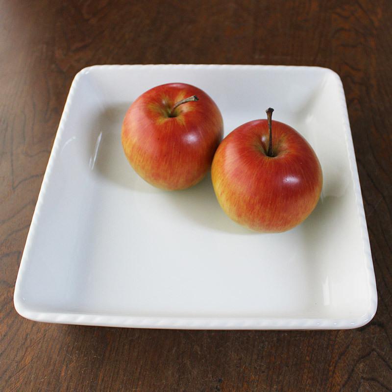 皿 24cm プレート 食器 トレイ トレー バット 角皿 四角いお皿 白い