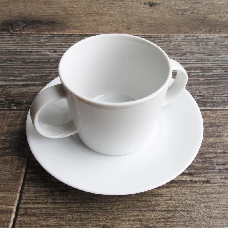 白い食器 両手付き カップ ソーサー 210cc ホワイト 白無地 シンプル スープカップ コーヒーカップ コーヒー碗 朝食に セット U337 サラーミキ Yahoo 店 通販 Yahoo ショッピング