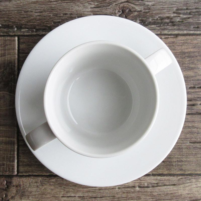 カップ&ソーサー 210cc 両手 ホワイト 白 シンプル スープカップ