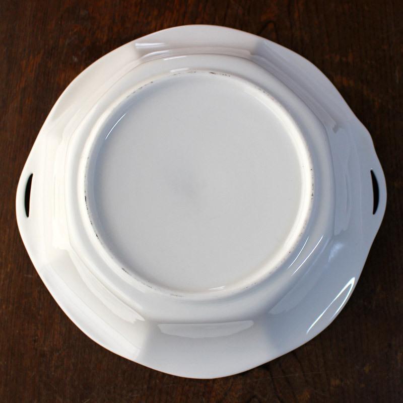 ボウル 24.3cm 洋食器 白 サラダ 鉢 大鉢 陶磁器 白い器 花柄 花模様