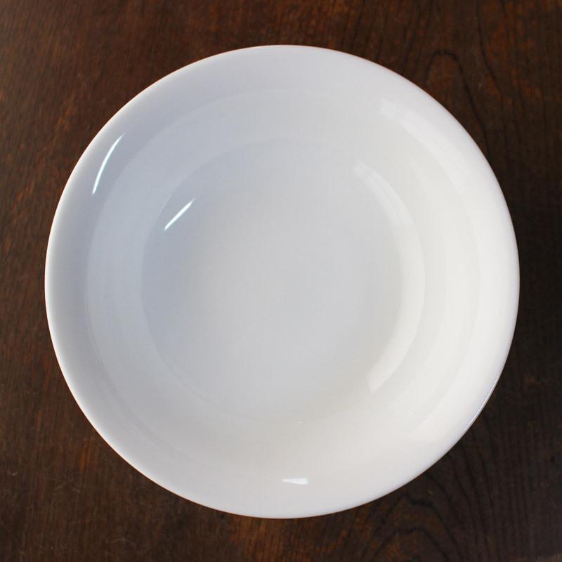 サラダボウル ホワイト 鉢 20cm 陶磁器 反り型 白い器 カフェ風食器