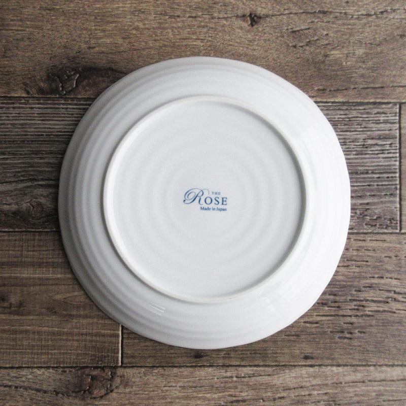 大皿 盛り皿 プレート 日本製 バラ 薔薇 パスタ オムライス 陶磁器