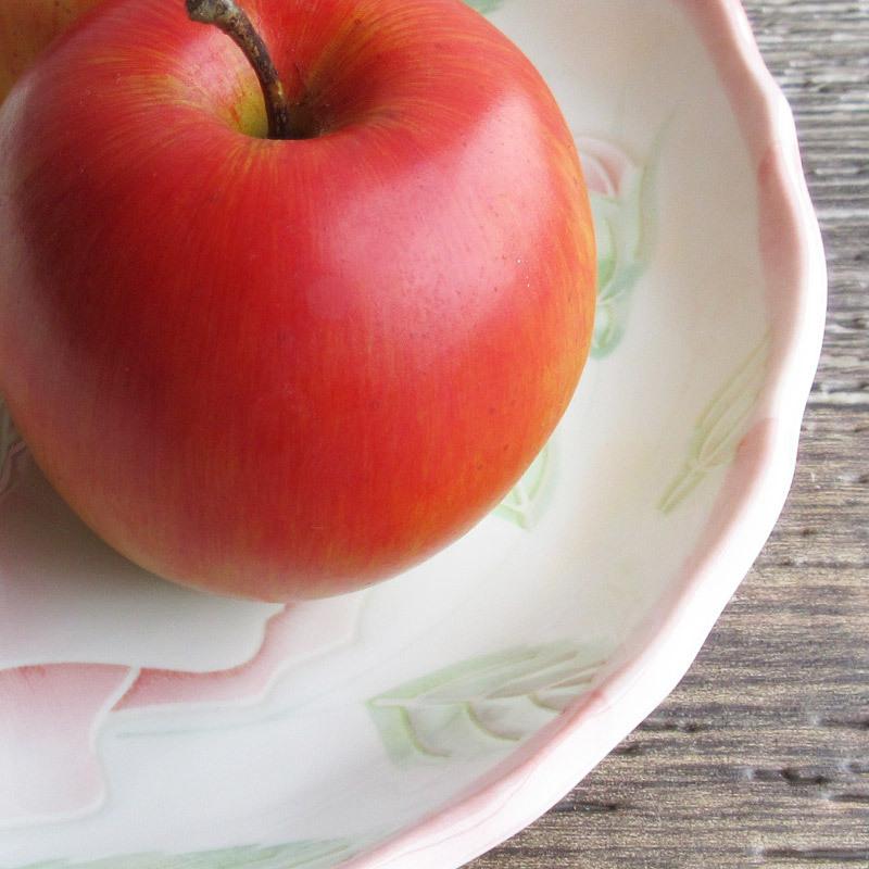 大皿 盛り皿 プレート 日本製 バラ 薔薇 パスタ オムライス 陶磁器