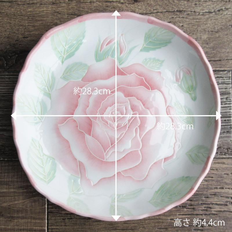 HAND PAINTED NIPPON 果物柄 大皿 アンティーク アンティーク昭和初期の緑色プレスガラス大皿