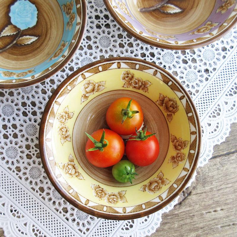 フルーツ皿 ボウル フルーツ鉢 ミニボウル 薔薇 バラ柄の食器