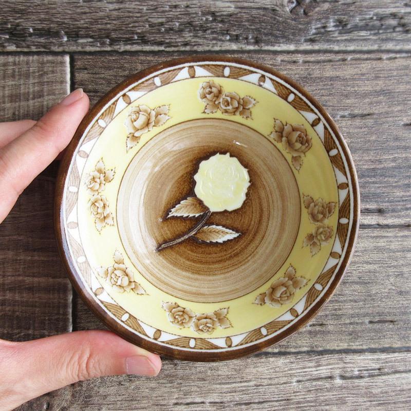 フルーツ皿 ボウル フルーツ鉢 ミニボウル 薔薇 バラ柄の食器