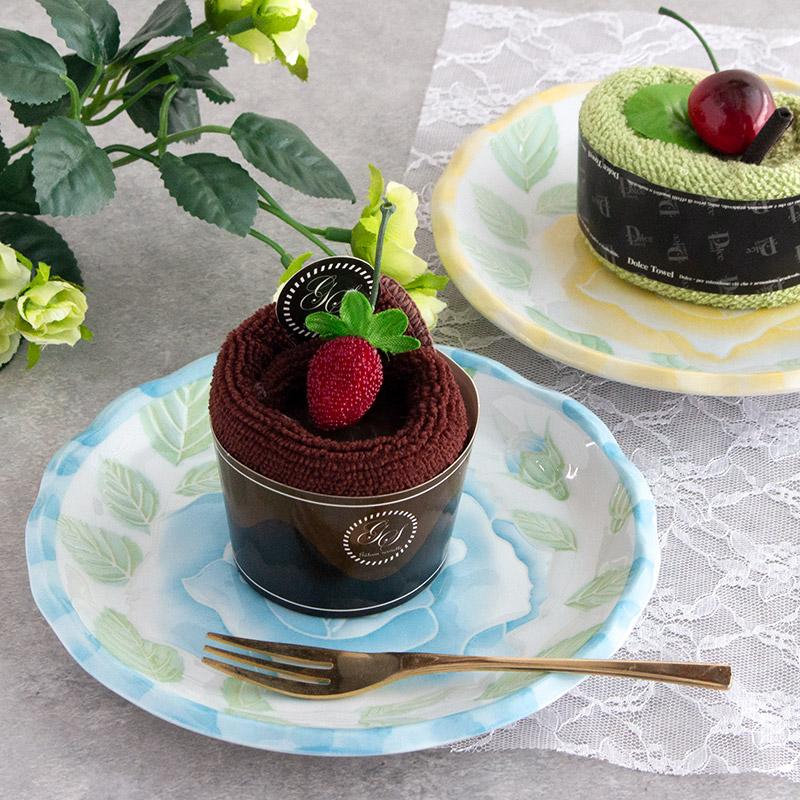 ケーキ皿 プレート 取り皿 中皿 ケーキプレート日本製 美濃焼 薔薇柄
