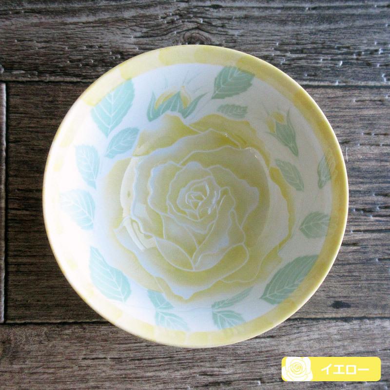 ご飯茶碗 和食器 茶碗 スープ ミニ丼 日本製 美濃焼 バラ柄の食器 飯碗