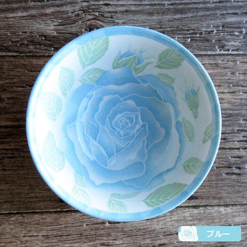 ご飯茶碗 和食器 茶碗 スープ ミニ丼 日本製 美濃焼 バラ柄の食器 飯碗