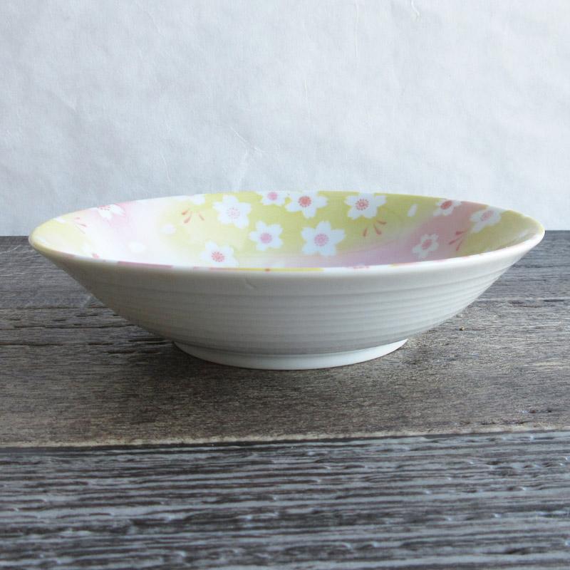 浅鉢 深皿 サラダボウル 和食器 花柄 日本製 春の器 有見窯 シリアル