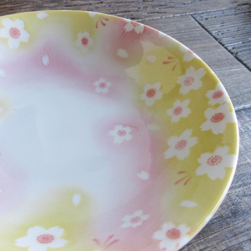 浅鉢 深皿 サラダボウル 和食器 花柄 日本製 春の器 有見窯 シリアル