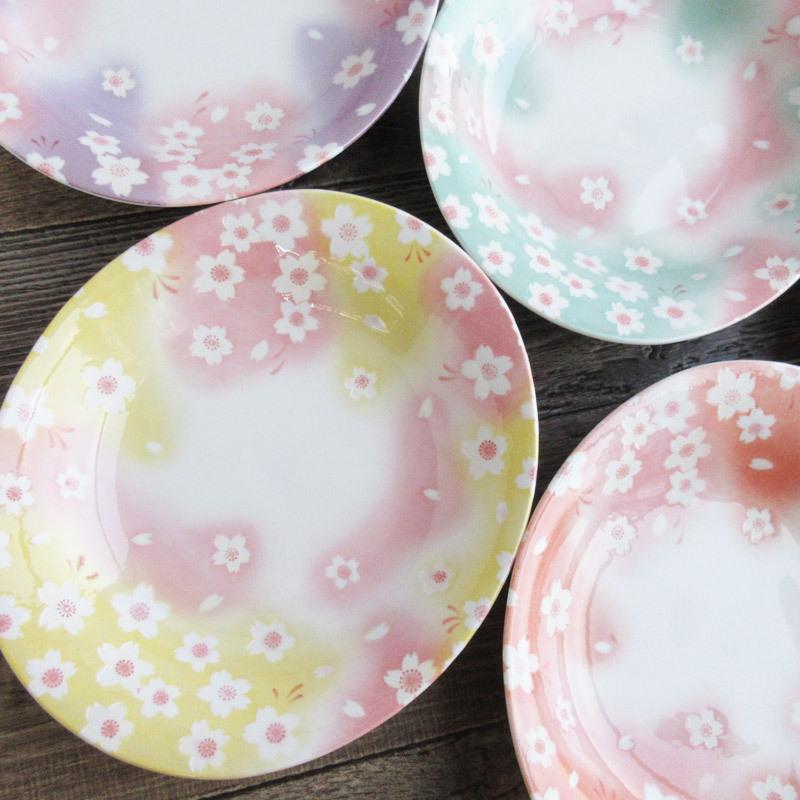 雲錦(桜と紅葉)　皿　オーバル　(5枚) 雲錦(桜と紅葉) 皿 オーバル (5枚)