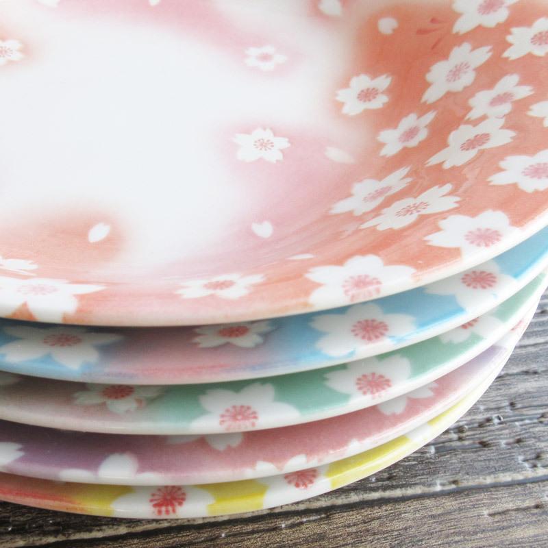 カレー皿 食器 プレート 楕円皿 桜の花 サクラ 花柄 美濃焼 パスタ