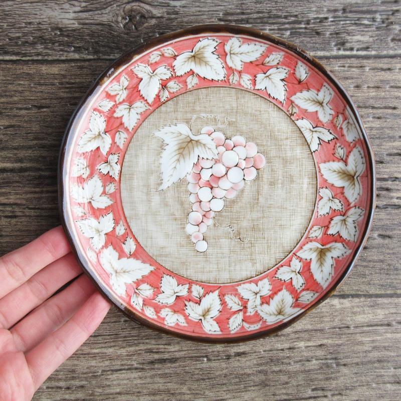 【レア美品】レイノー★ブーゲンビリア★ケーキ皿　5枚 レア美品】レイノー☆ブーゲンビリア☆ケーキ皿 5枚