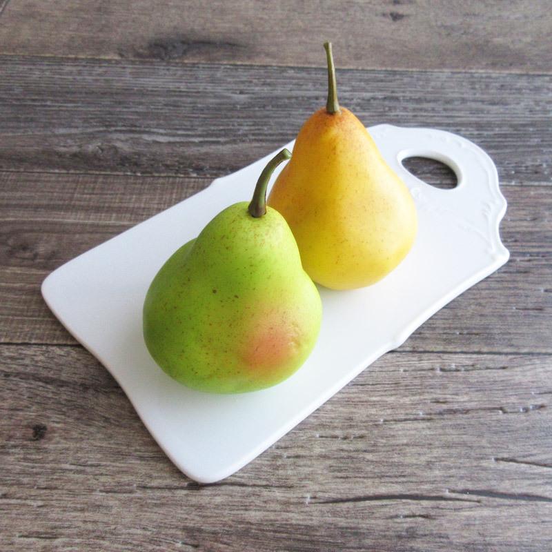 陶板 陶製ボード 27.7cm 白 ホワイト ポーセラーツ ポーセリン