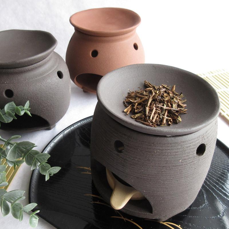 茶香炉 和風 陶器 ロウソク式 アロマポット キャンドルライト 癒し