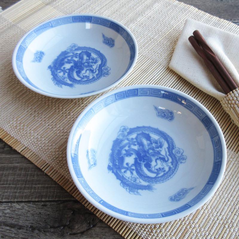 青龍 取り皿 14cm / 中華料理 中華食器 炒飯の取り皿に 深さのある皿