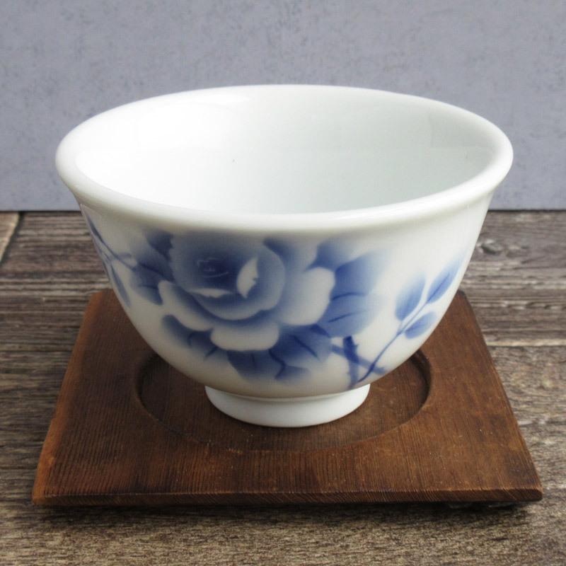 湯呑 和食器 湯のみ 200cc 煎茶碗 厚口 反り茶碗 バラ 湯飲み 玉露