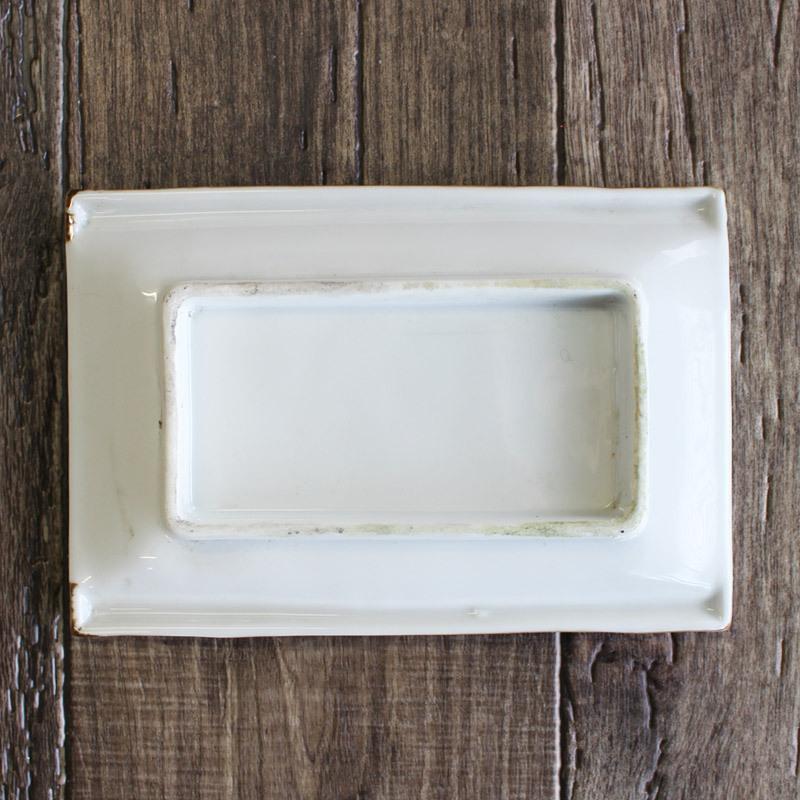 長角皿 17cm 刺身皿 焼き物皿 スクエア お刺身 天ぷら 焼魚