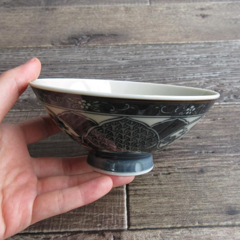 茶碗 ご飯茶碗 和食器 日本製 美濃焼 大きめサイズ 黒色 昭和レトロ