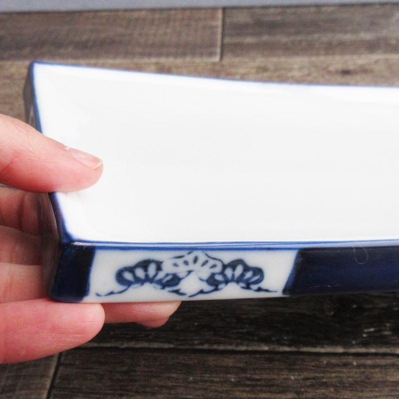 長角皿 21cm 刺身皿 焼き物皿 和食器 スクエア お刺身 天ぷら 焼魚