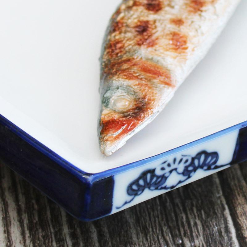 長角皿 21cm 刺身皿 焼き物皿 和食器 スクエア お刺身 天ぷら 焼魚