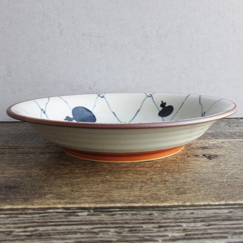 織部焼 瓢箪型器 深皿 大小七客 和食器 向付(メ1594) 織部焼 瓢箪型器 深皿 大小七客 和食器 向付(メ1594) - メルカリ