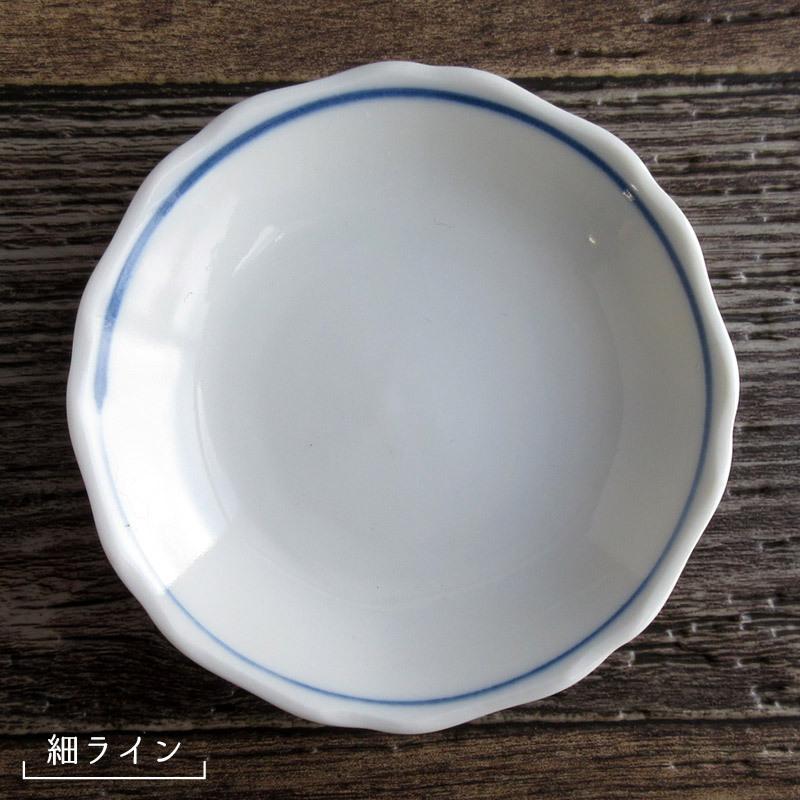 波渕 バター皿 12cm（2柄選択）/ 3.8寸 小皿 和皿 染付 花型 裏が八角形 丸いお皿 和食器 醤油皿に 取り皿 漬物 使いやすいデザイン｜saramiki｜06