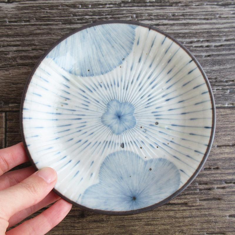 丸皿 14.7cm 中皿 取り皿 和食器 和丸皿 梅の花 花柄 日本製 美濃焼 
