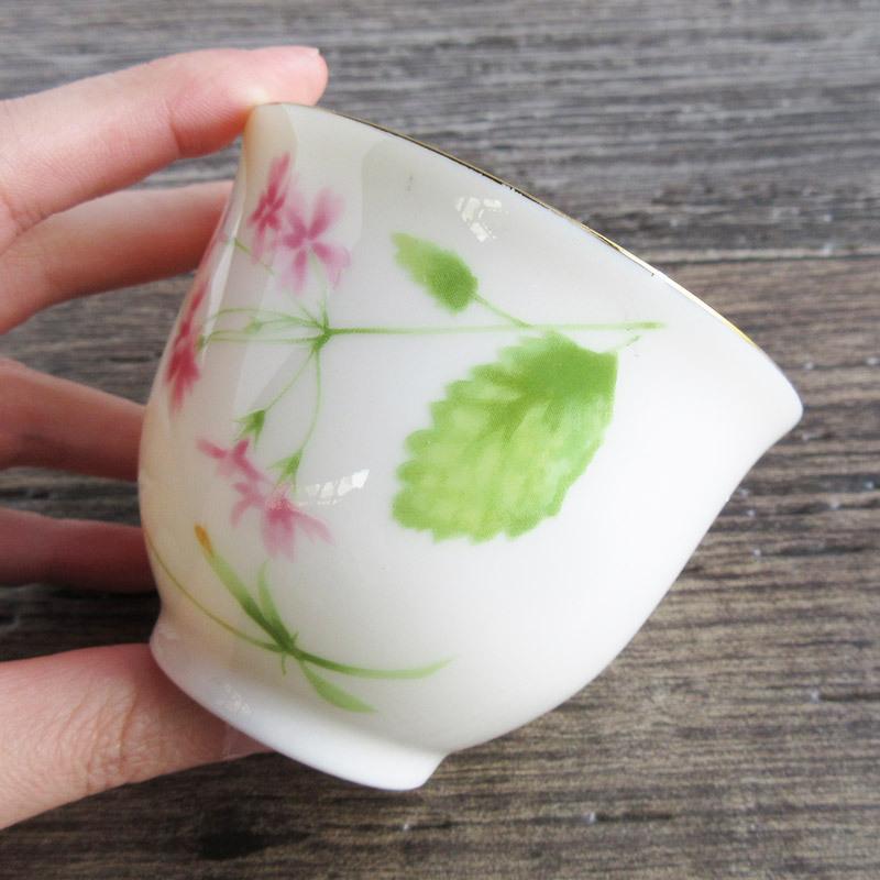 湯呑 200cc 湯呑み 煎茶 湯飲み ゆのみ 花柄 和食器 / 花ガーデン 煎茶