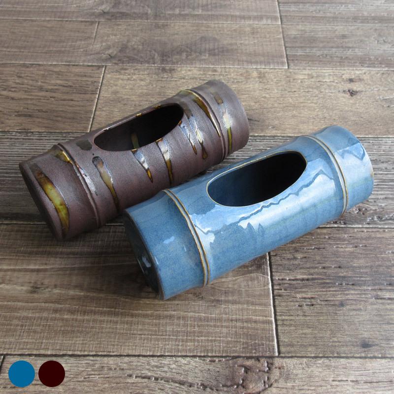 花瓶 花器 陶器 竹 バンブー 生け花 和風 おしゃれ インテリア