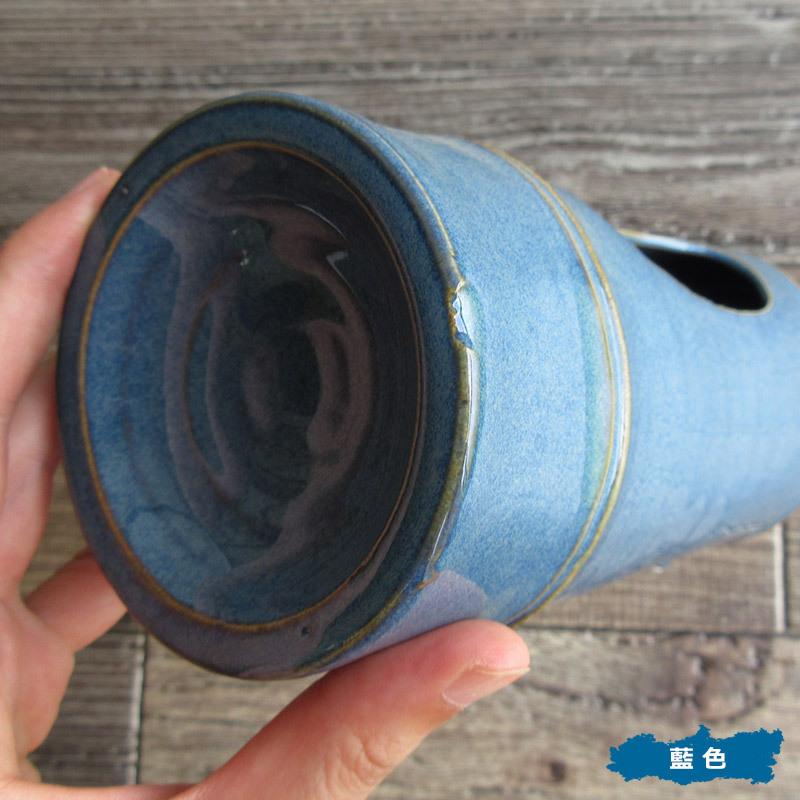 花瓶 花器 陶器 竹 バンブー 生け花 和風 おしゃれ インテリア 足つき