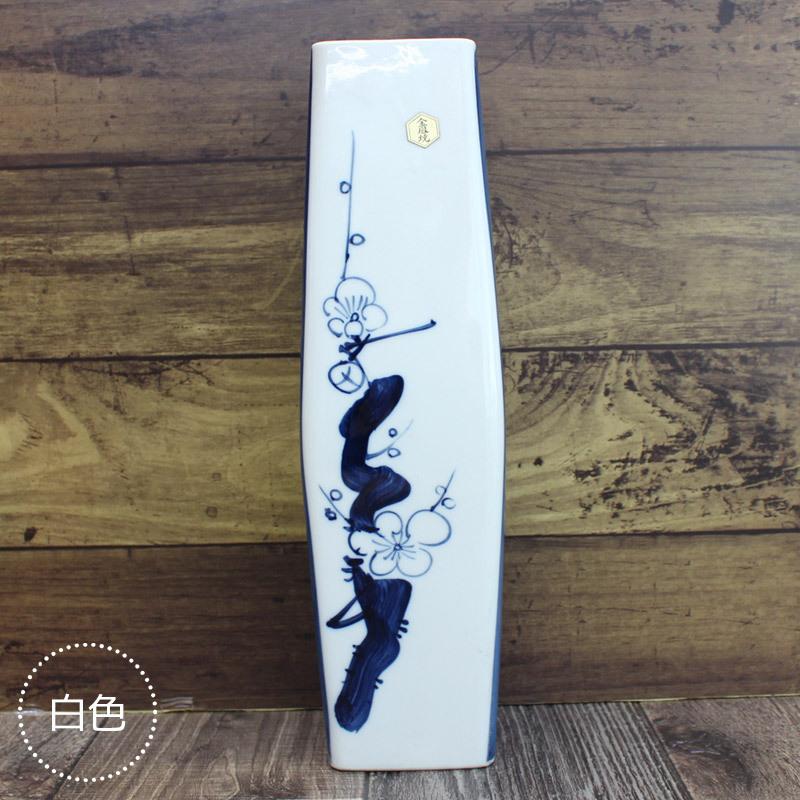 錦山焼 花瓶 フラワーベース 高さ21.7cm 民芸 昭和レトロ （3） 錦山焼