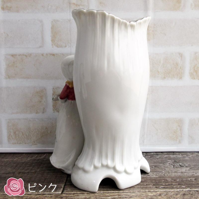花瓶 600cc ノベルティ 西洋陶器 昭和レトロ 陶器の人形