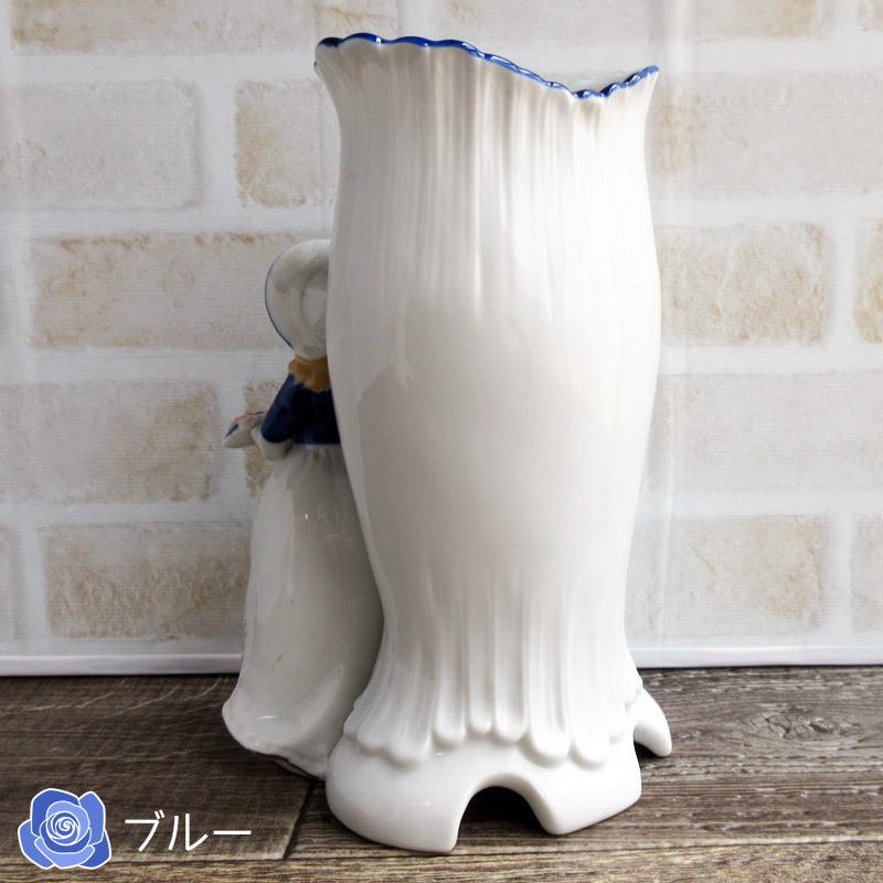 希少品！ 50's　貴婦人の花瓶　JAPAN製　陶器女性アメリカアンティーク雑貨 イギリスのアンティーク雑貨、お花の陶器製のシンブル(m-8751-z