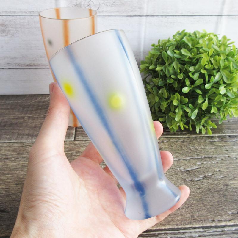 グラス ガラス食器 コップ すりガラス スリガラス 磨りガラス 昭和